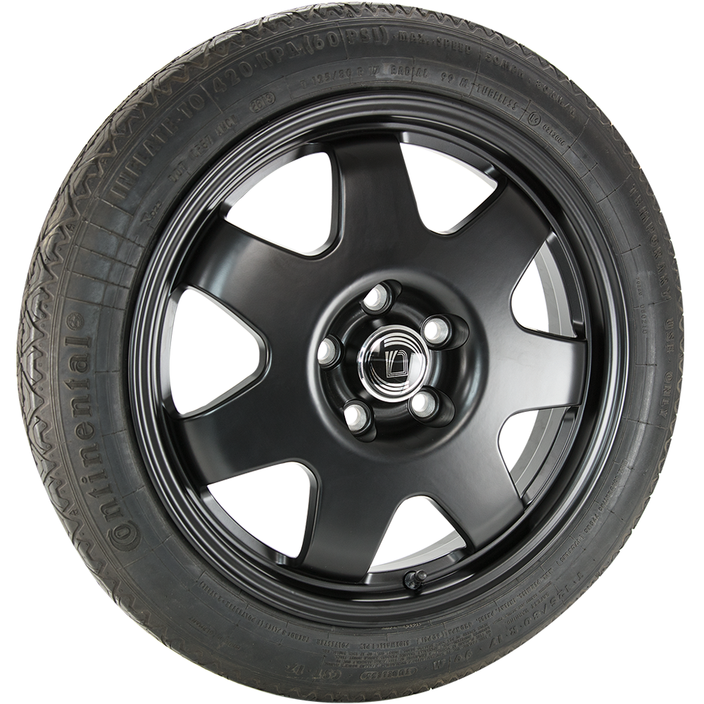 DIEWE Notrad 155/90R17 schwarz matt 4.0x17 ET10 5x105 56.6