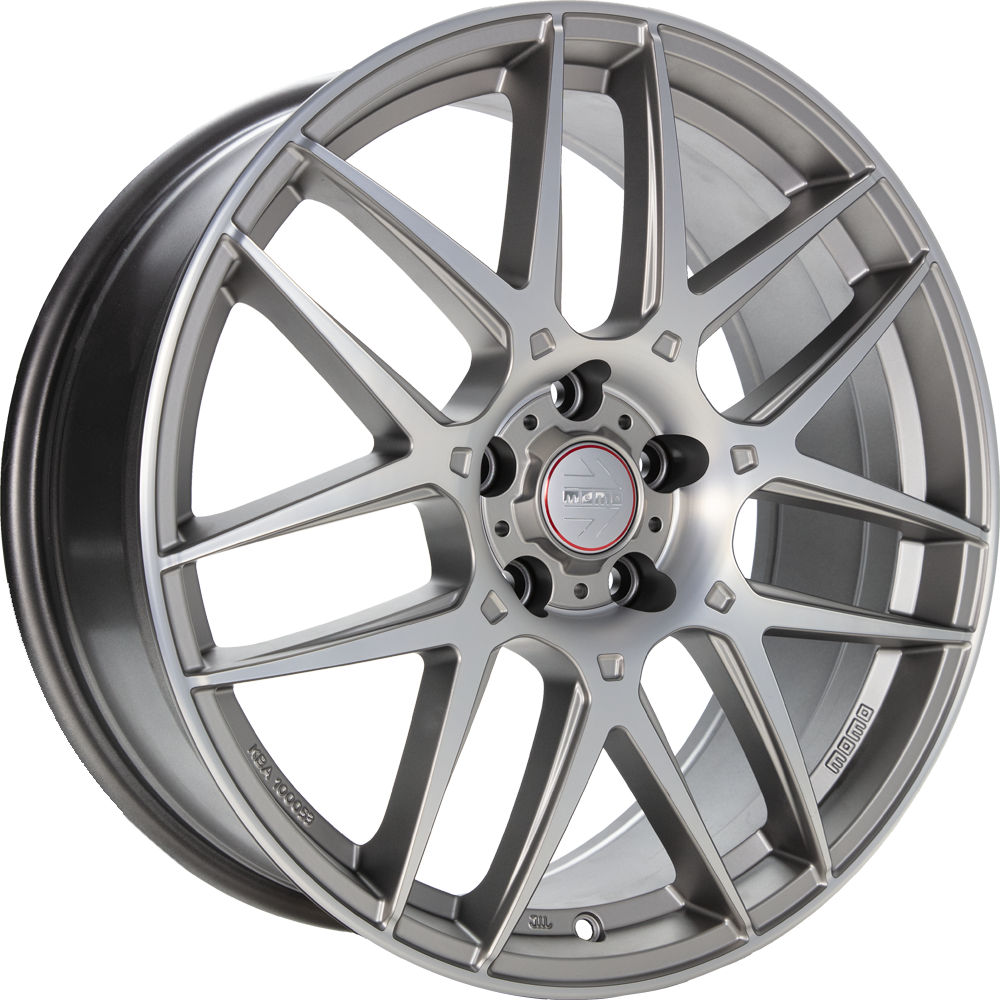 DIEWE COMPETIZIONE titan silver matt polish 7.5x17 ET40 5x100 72.3