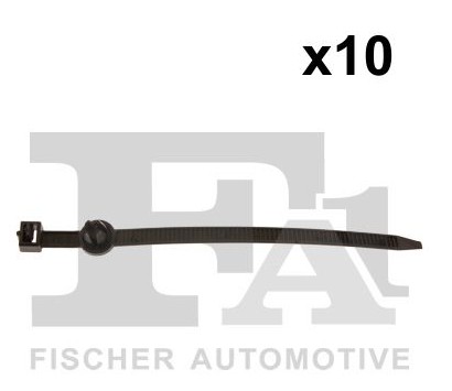 Kabelbinder mit Clip 10x