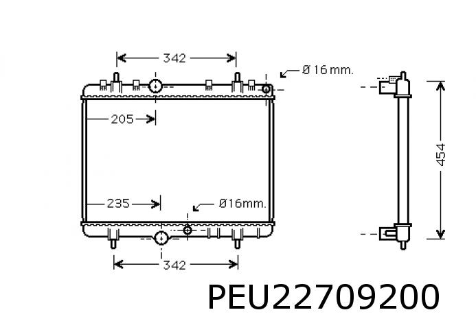 Kühler 307 2,0 HDi