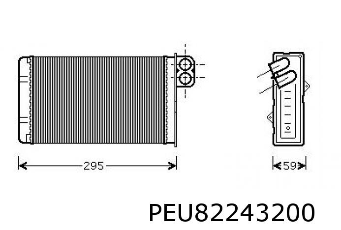 Heizungskühler 406 ab Org.7981