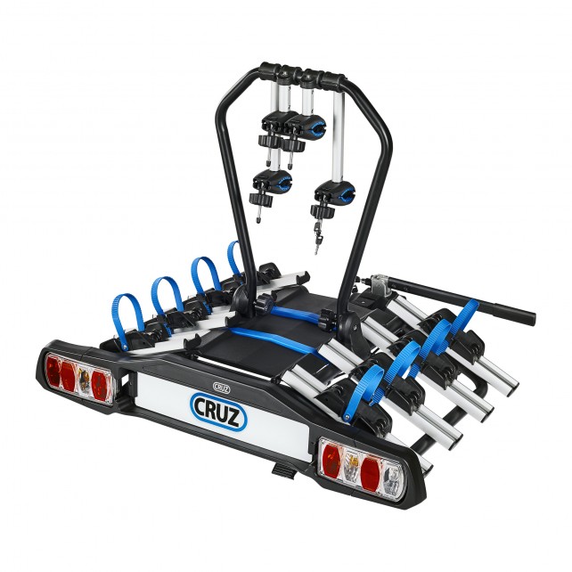 Portabiciclette per gancio di traino 4 biciclette, carico utile max. 60kg