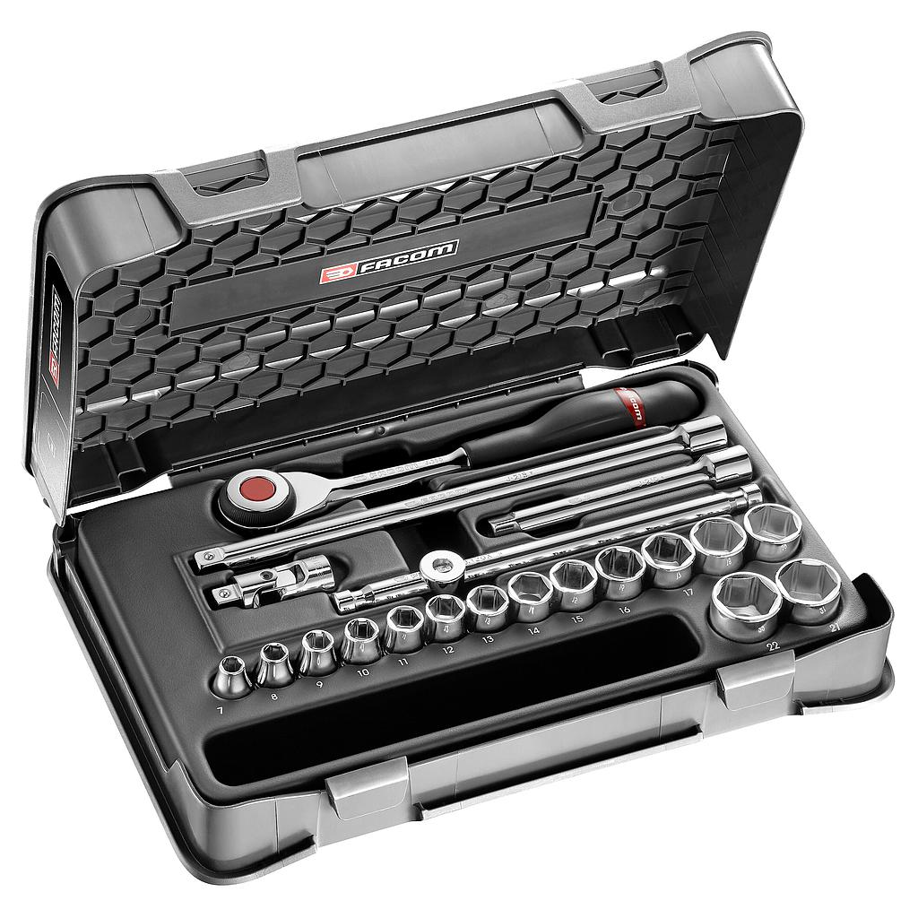 FACOM Steckschluessel-Set 3/8 J.360, 20-Tlg