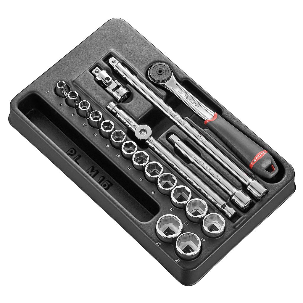 FACOM Modul - Steckschluessel 3/8Z, 20-Tlg
