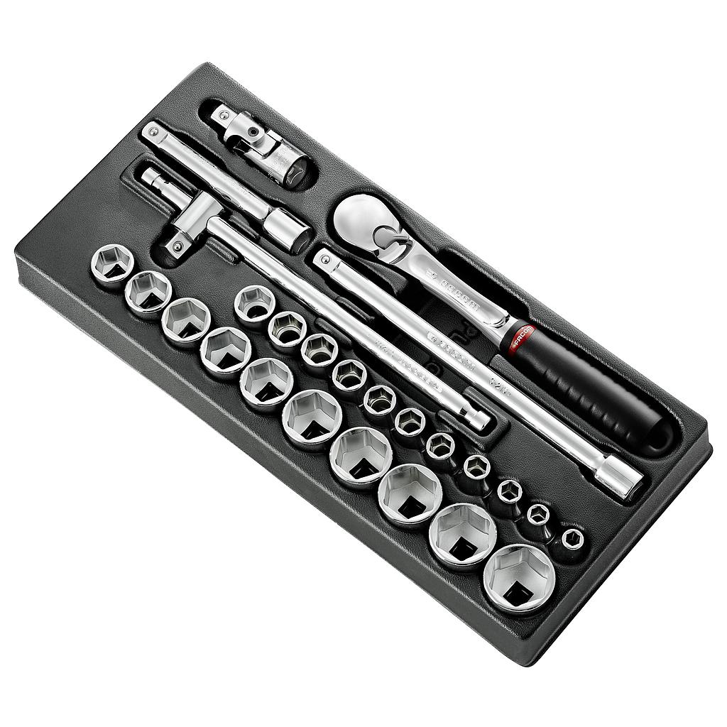 FACOM Mod Douil 1/2' 6P Mm Sl.161 26Pc