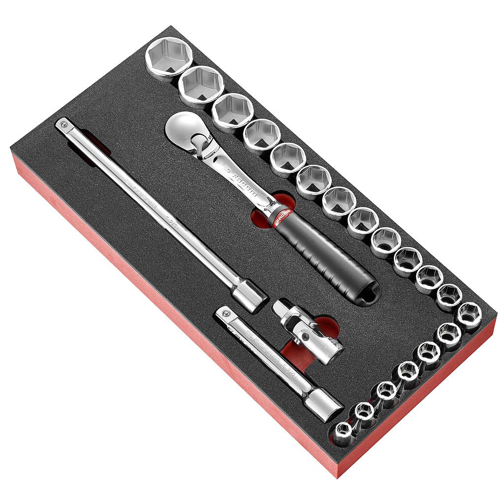 FACOM Modul - Steckschluessel 1/2Z, 23-Tlg