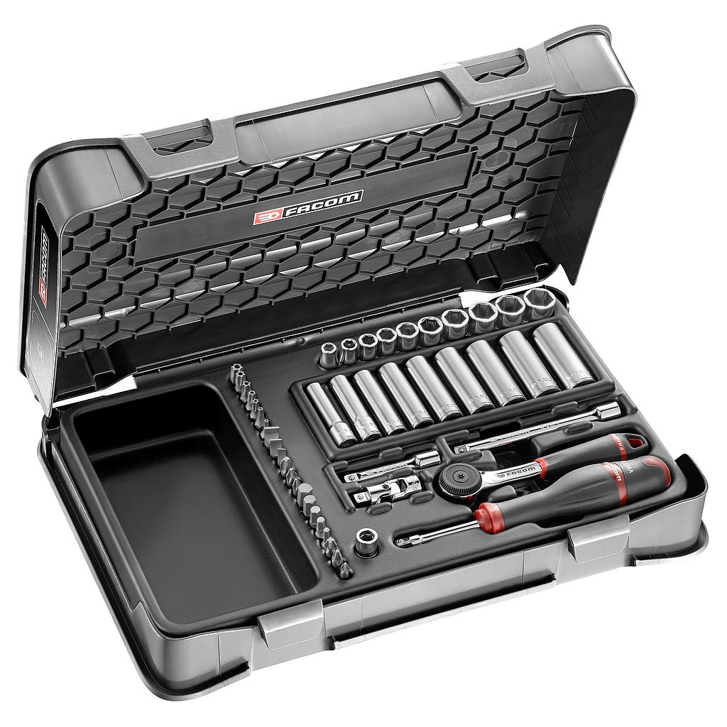 FACOM Coffret Douil 1/4' 6P Mm R.161B 46Pc