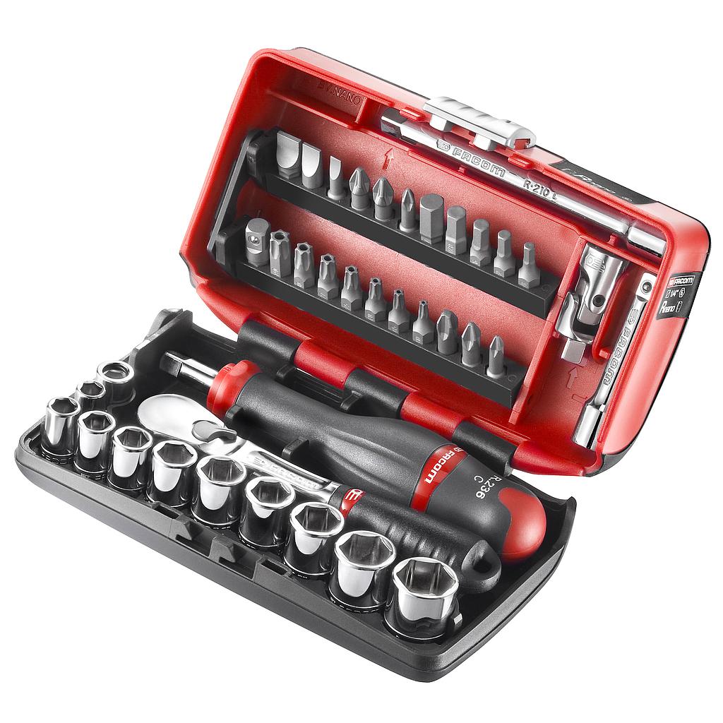 FACOM Steckschluessel-Set 1/4Z Zoll 38-Tlg
