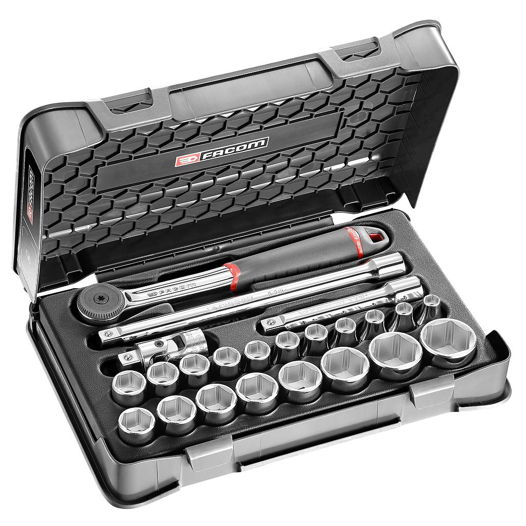 FACOM Steckschluessel-Set 1/2 S.161B, 23-Tlg