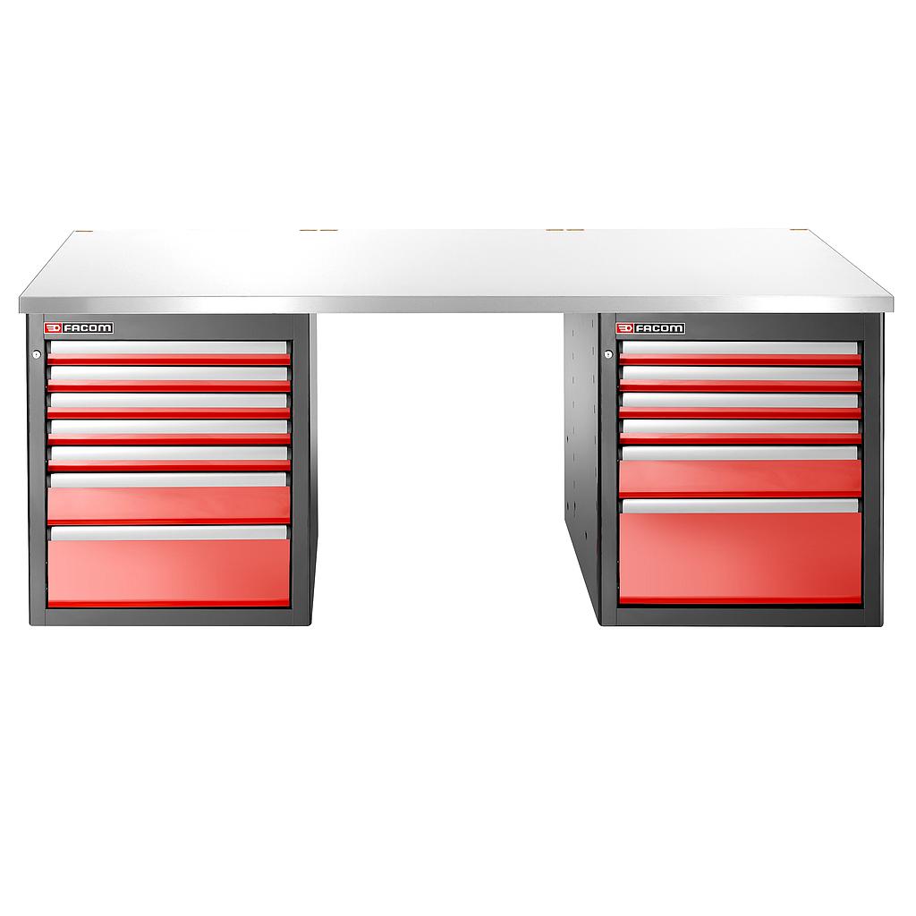 FACOM Etabli 2.2M Inox 13 Tiroirs Bas