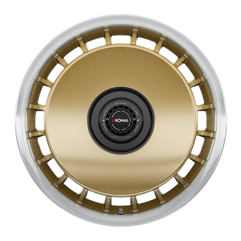 RONAL R50 REV-B RACING GOLD-RIM LIP CUT 8.0x18 ET45 5x112 76.0