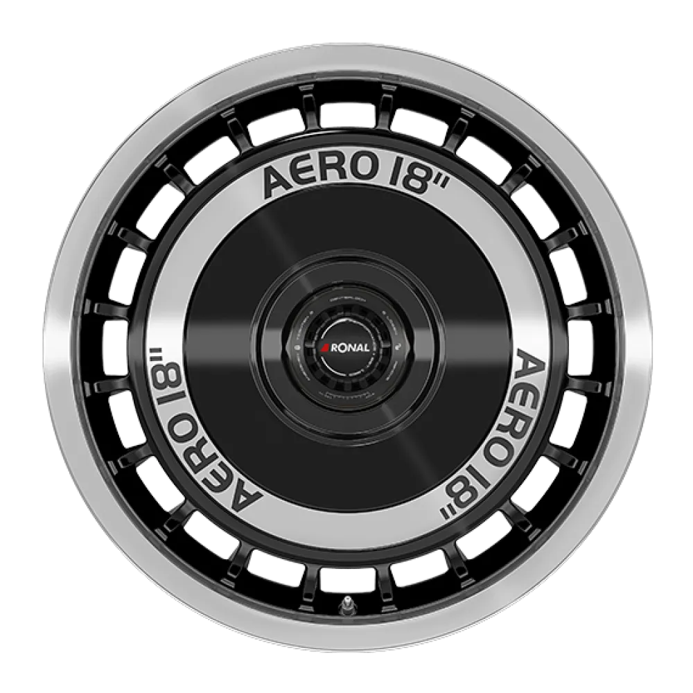 RONAL R50 REV-B BLACK-FRONT CUT 8.0x18 ET35 5x110 65.1