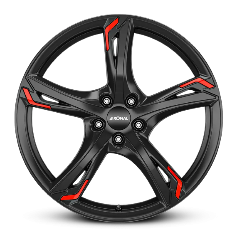 RONAL R62 Red JET BLACK 8.5x20 ET40 5x114.3 82.0