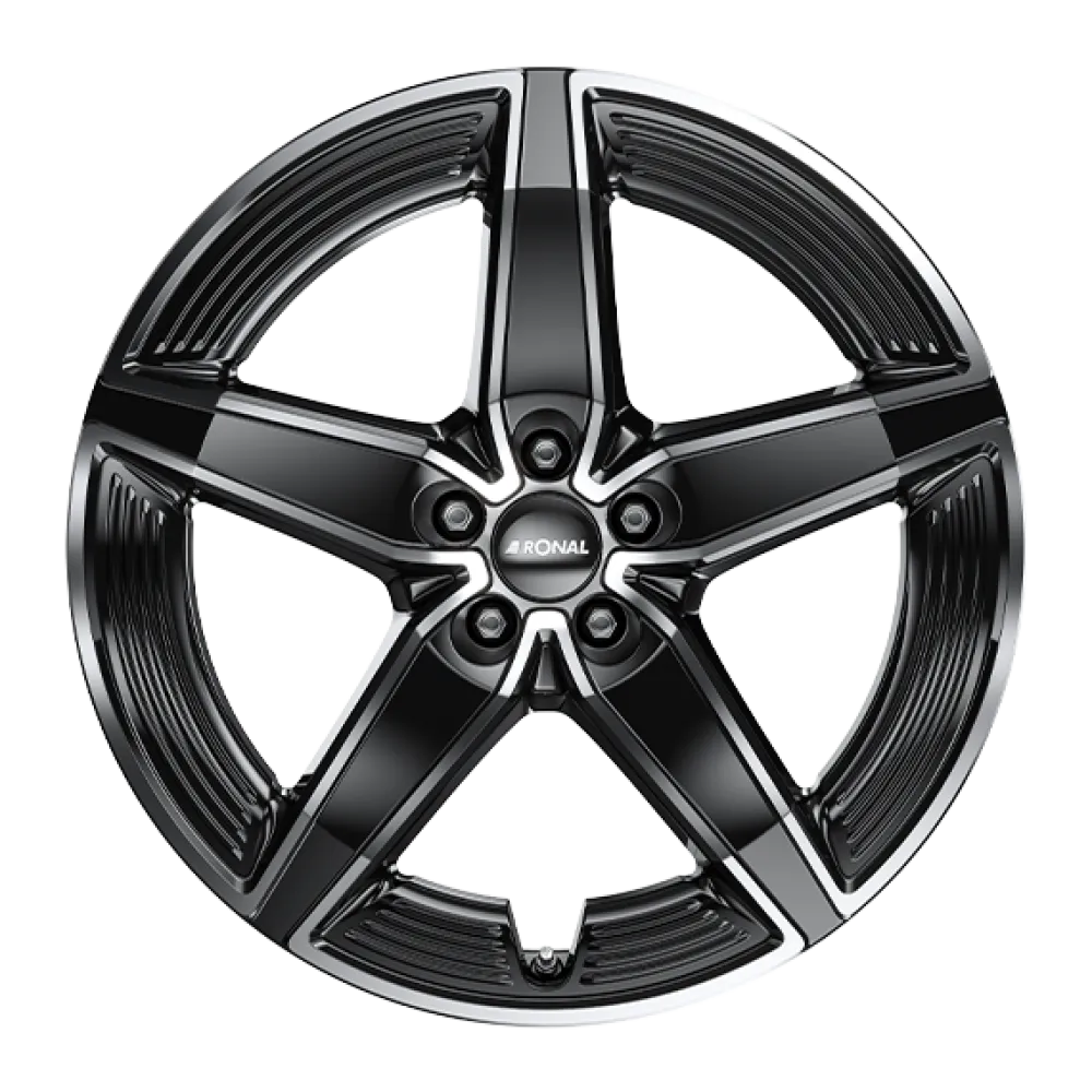 RONAL R72 JET BLACK FRONT CUT 8.0x19 ET40.1 5x112 66.5