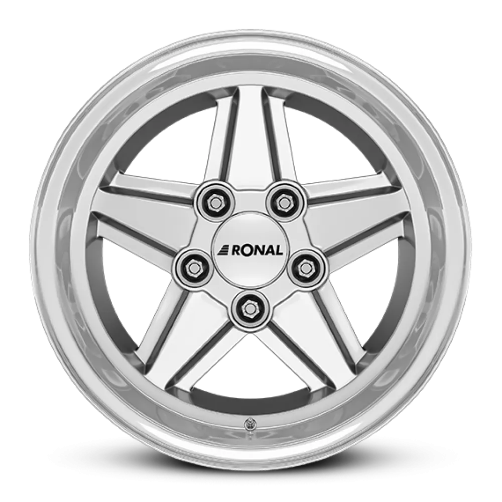 RONAL R9 SILVER-RIM LIP CUT 7.0x16 ET23 5x112 66.5