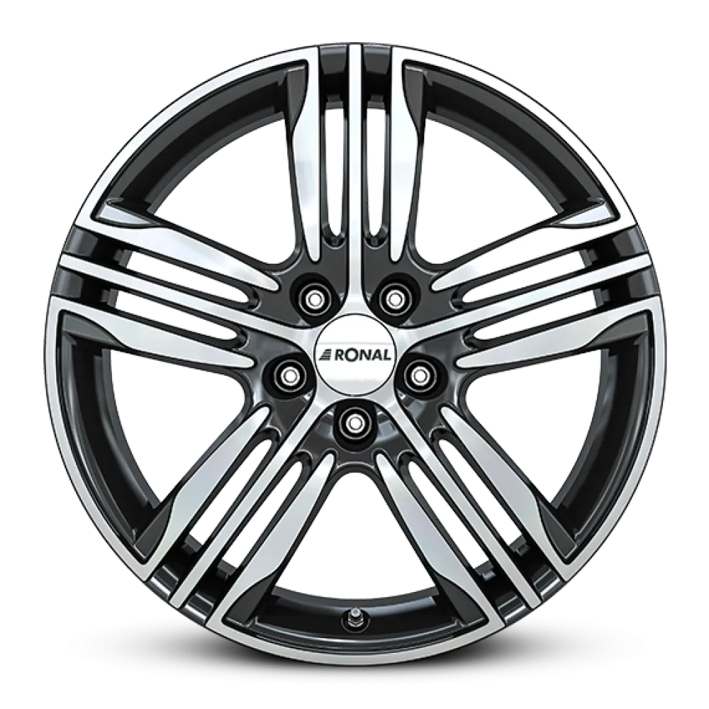 RONAL R57 BLACK-FRONT CUT 7.5x17 ET45 5x120 65.1