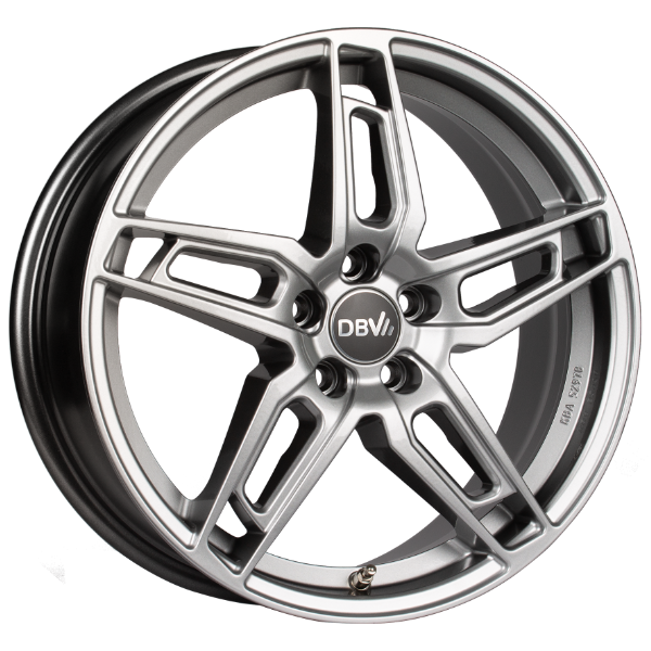 DBV 5DS 005 shadow silber 6.5x16 ET48 5x112 70.1