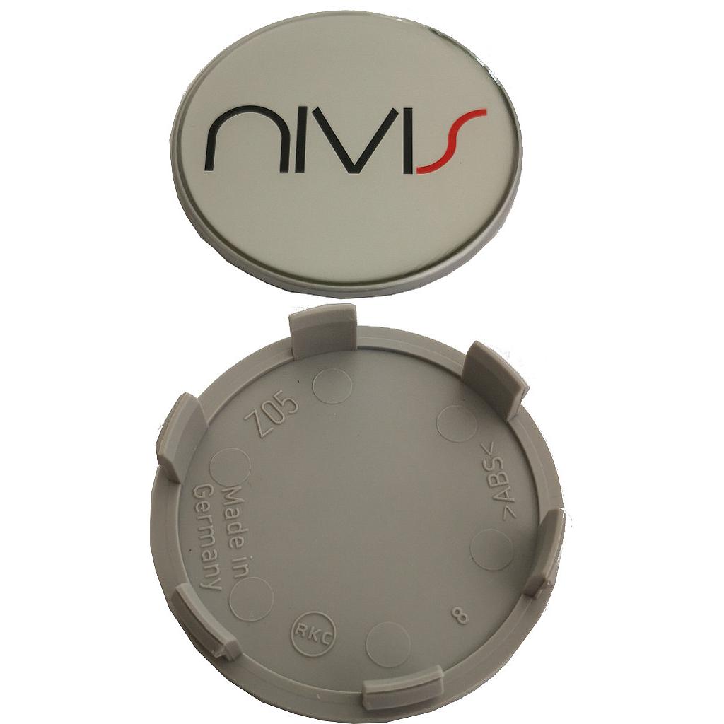 Nabendeckel für Nivis Alufelgen silber für NIVIS 145, 206, 208