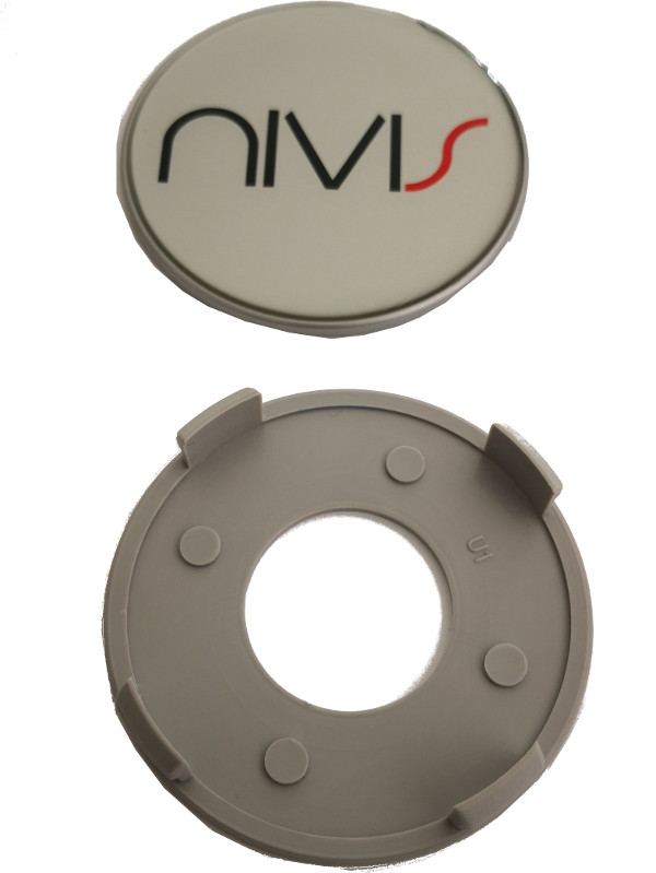 Nabendeckel für Nivis Alufelgen silber für Nivis Design 202, 209, 253