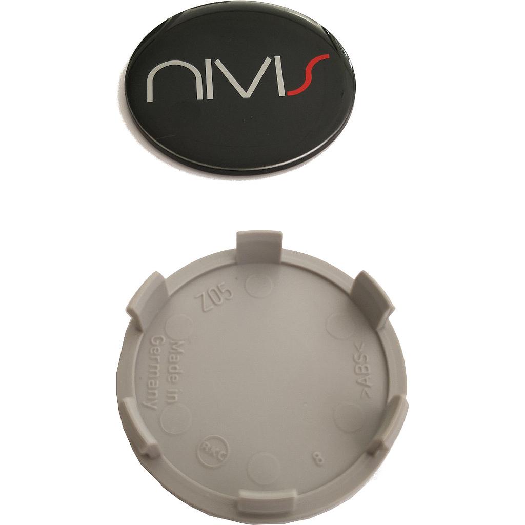 Nabendeckel für Nivis Alufelgen schwarz