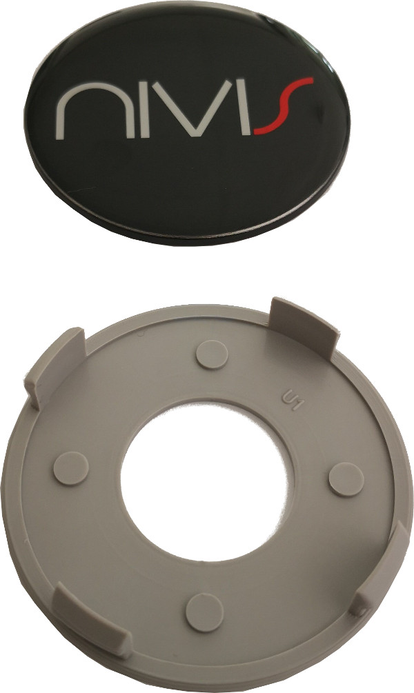 Nabendeckel für Nivis Alufelgen schwarz für Nivis Design 202, 209, 253