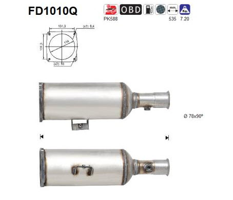 C8 / Ulysse / 807 11/04- (2.0HDi/2.2HDi) filtre a particules SILICON