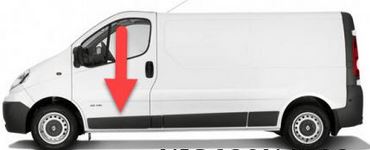 Zierleiste vorne rechts Trafic II