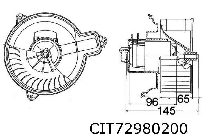 Heizgebläsemotor (Sys.Behr) ZX ohne Klima