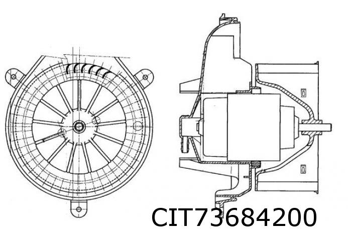 Heizgebläsemotor (Sys.Behr) Xsara mit Klima manuell