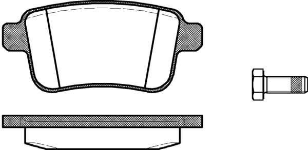 Plaquettes de frein Kangoo 02.08- arrière