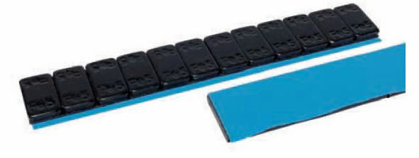 Klebegewicht Riegel schwarz, (5g 100 x 60g) Pack a 6kg SPEZIAL: Finger Lift