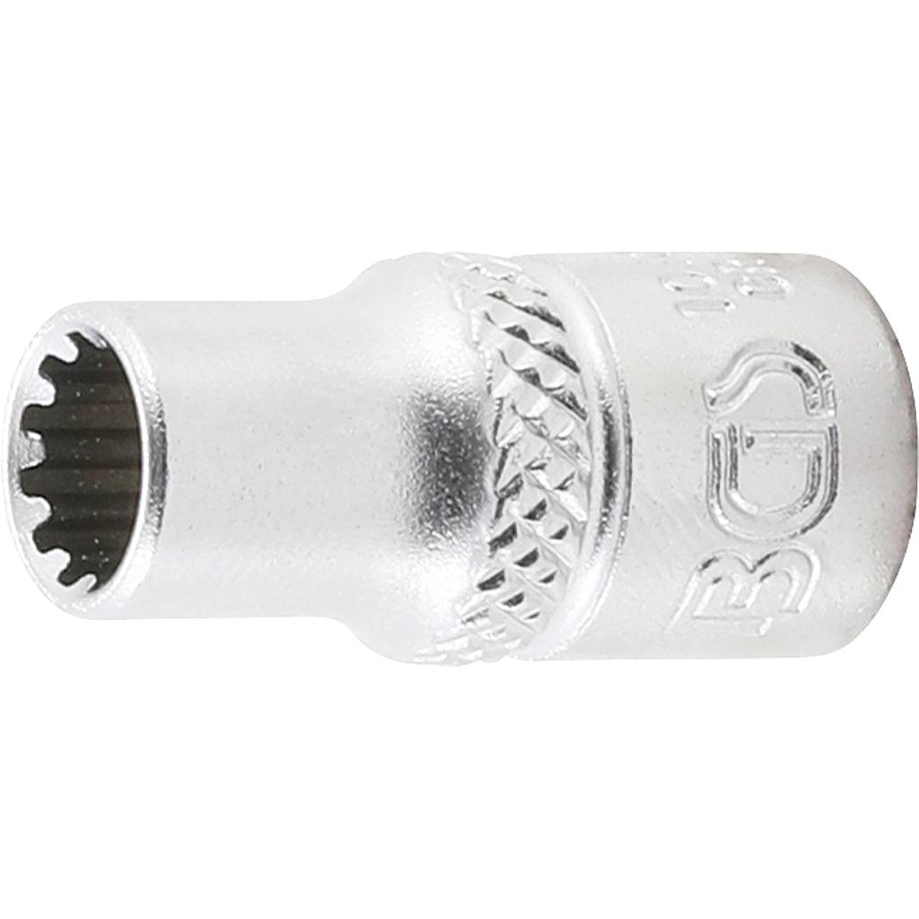Steckschlüssel-Einsatz Gear Lock | Antrieb Innenvierkant 6,3 mm (1/4&quot;) | SW 6 mm