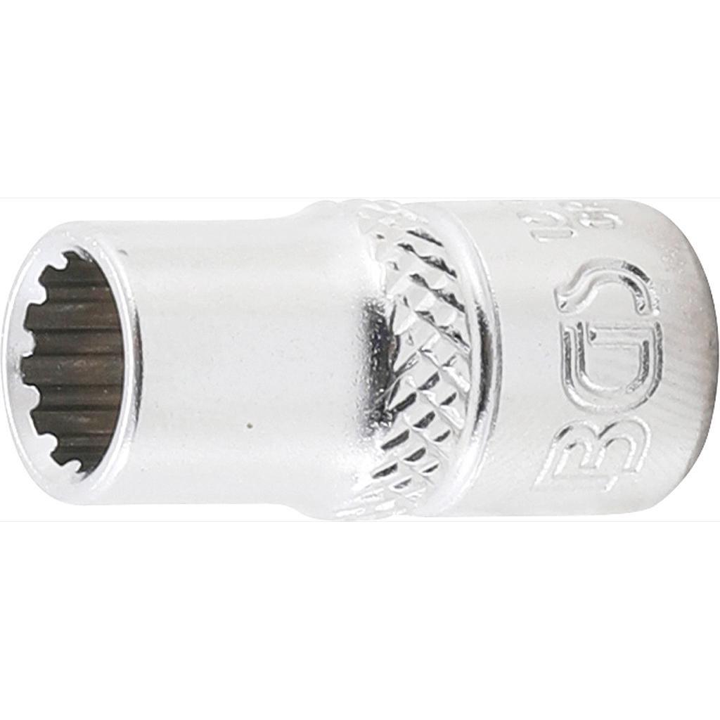 Steckschlüssel-Einsatz Gear Lock | Antrieb Innenvierkant 6,3 mm (1/4&quot;) | SW 7 mm