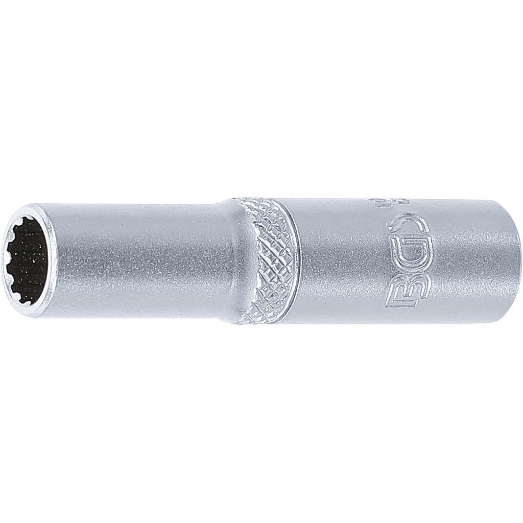 Steckschlüssel-Einsatz Gear Lock, tief | Antrieb Innenvierkant 6,3 mm (1/4&quot;) | SW 7 mm