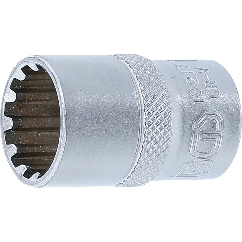 Steckschlüssel-Einsatz Gear Lock | Antrieb Innenvierkant 12,5 mm (1/2&quot;) | SW 17 mm