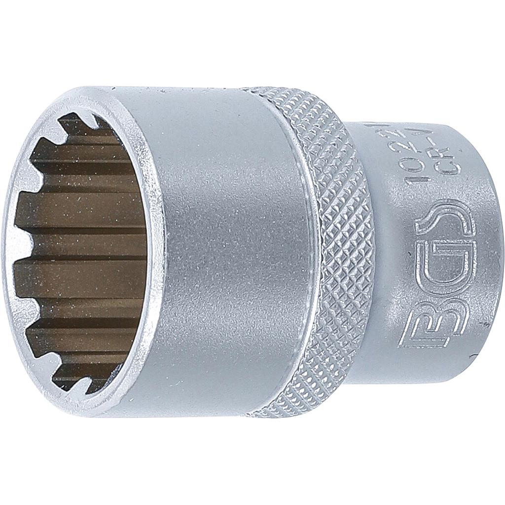 Steckschlüssel-Einsatz Gear Lock | Antrieb Innenvierkant 12,5 mm (1/2&quot;) | SW 21 mm