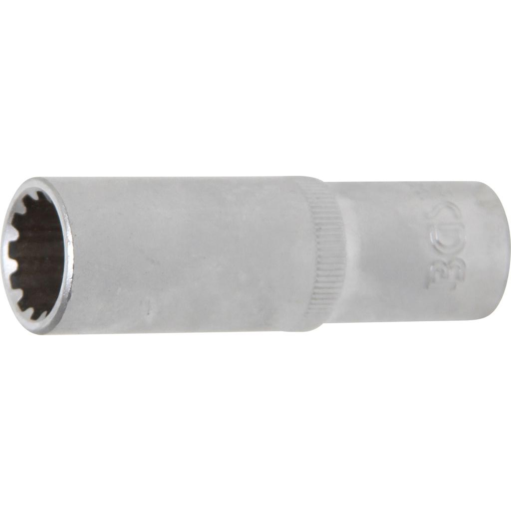 Steckschlüssel-Einsatz Gear Lock, tief | Antrieb Innenvierkant 12,5 mm (1/2&quot;) | SW 16 mm