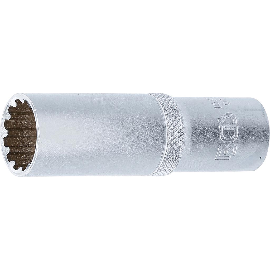 Steckschlüssel-Einsatz Gear Lock, tief | Antrieb Innenvierkant 12,5 mm (1/2&quot;) | SW 17 mm