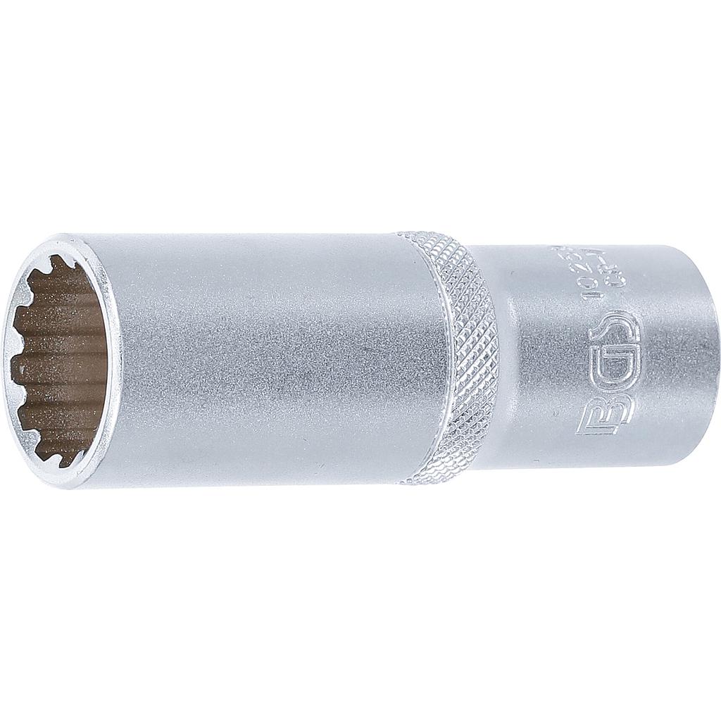 Steckschlüssel-Einsatz Gear Lock, tief | Antrieb Innenvierkant 12,5 mm (1/2&quot;) | SW 19 mm