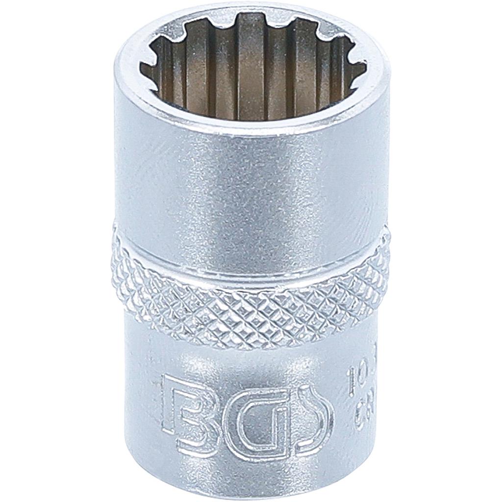Steckschlüssel-Einsatz Gear Lock | Antrieb Innenvierkant 10 mm (3/8&quot;) | SW 12 mm