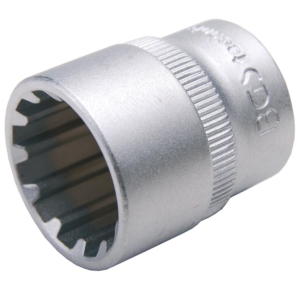 Steckschlüssel-Einsatz Gear Lock | Antrieb Innenvierkant 10 mm (3/8&quot;) | SW 15 mm