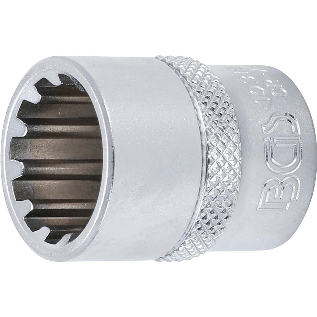 Steckschlüssel-Einsatz Gear Lock | Antrieb Innenvierkant 10 mm (3/8&quot;) | SW 16 mm