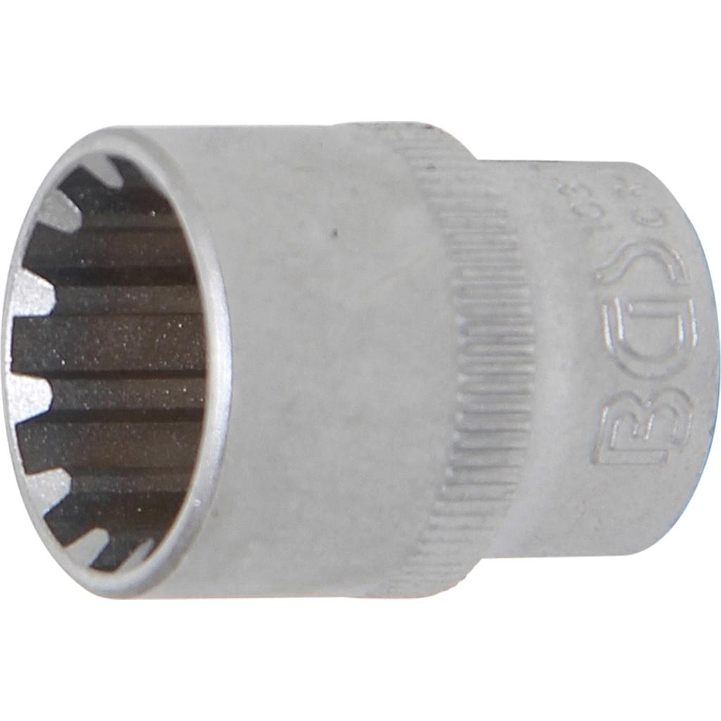 Steckschlüssel-Einsatz Gear Lock | Antrieb Innenvierkant 10 mm (3/8&quot;) | SW 17 mm