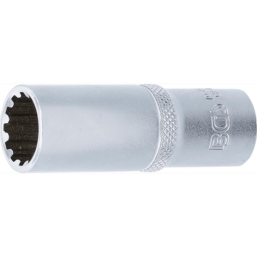 Steckschlüssel-Einsatz Gear Lock, tief | Antrieb Innenvierkant 10 mm (3/8&quot;) | SW 15 mm