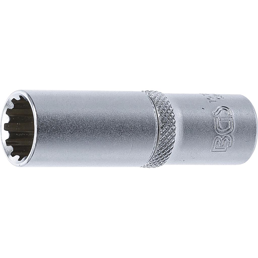 Steckschlüssel-Einsatz Gear Lock, tief | Antrieb Innenvierkant 10 mm (3/8&quot;) | SW 13 mm