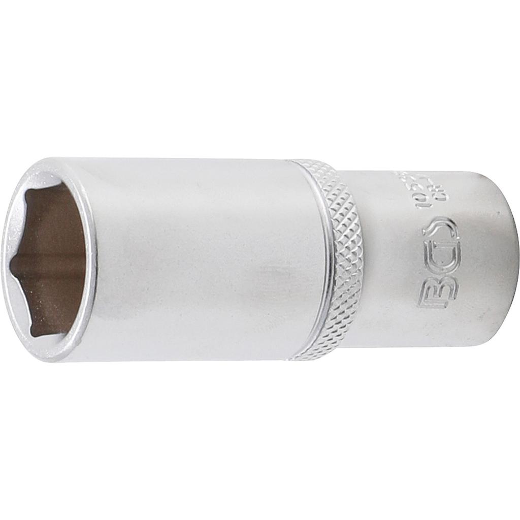 Steckschlüssel-Einsatz Sechskant, tief | Antrieb Innenvierkant 10 mm (3/8&quot;) | SW 18 mm