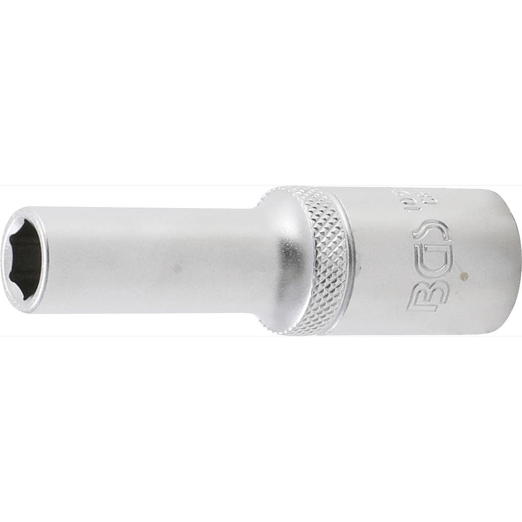 Steckschlüssel-Einsatz Sechskant, tief | Antrieb Innenvierkant 12,5 mm (1/2&quot;) | SW 10 mm