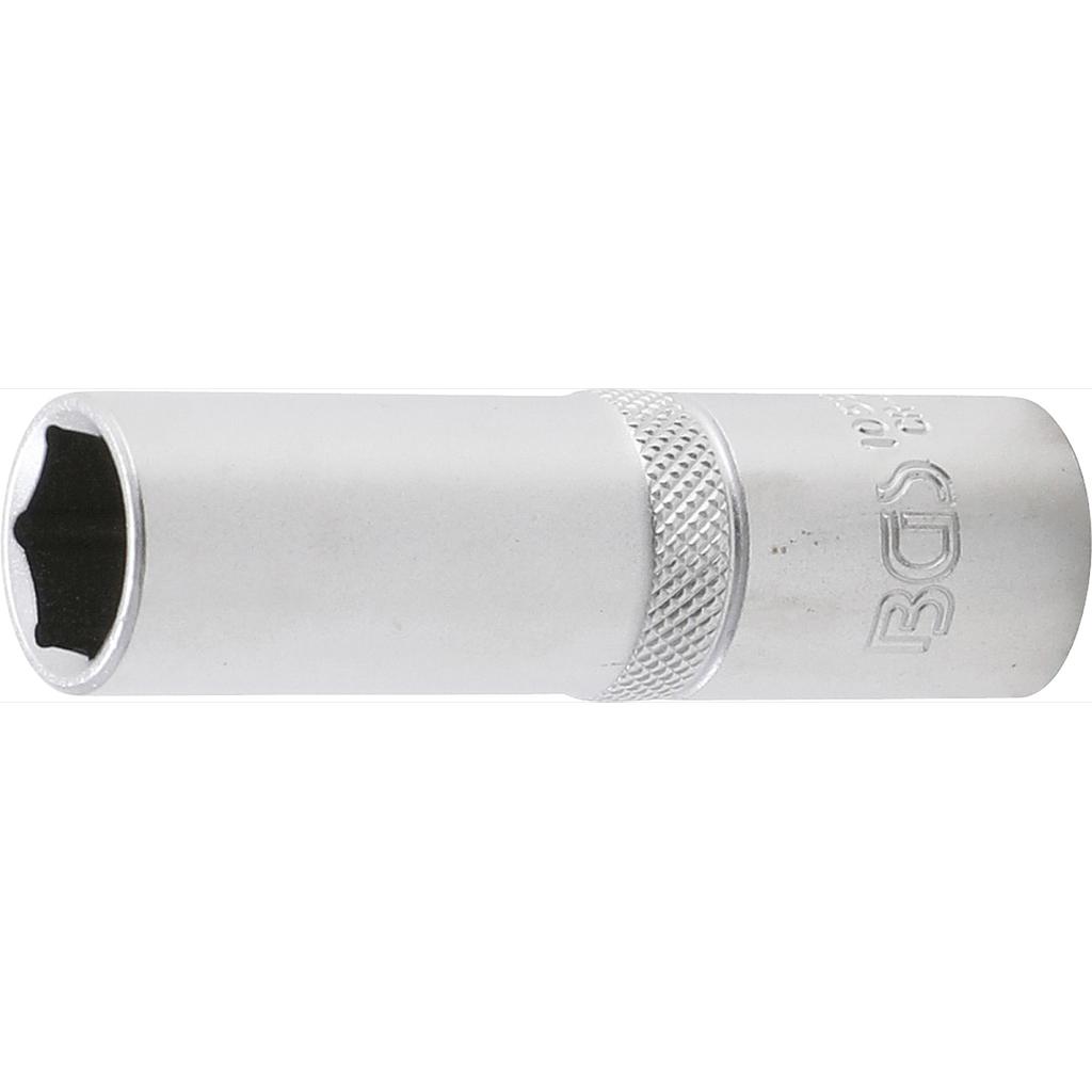 Steckschlüssel-Einsatz Sechskant, tief | Antrieb Innenvierkant 12,5 mm (1/2&quot;) | SW 15 mm