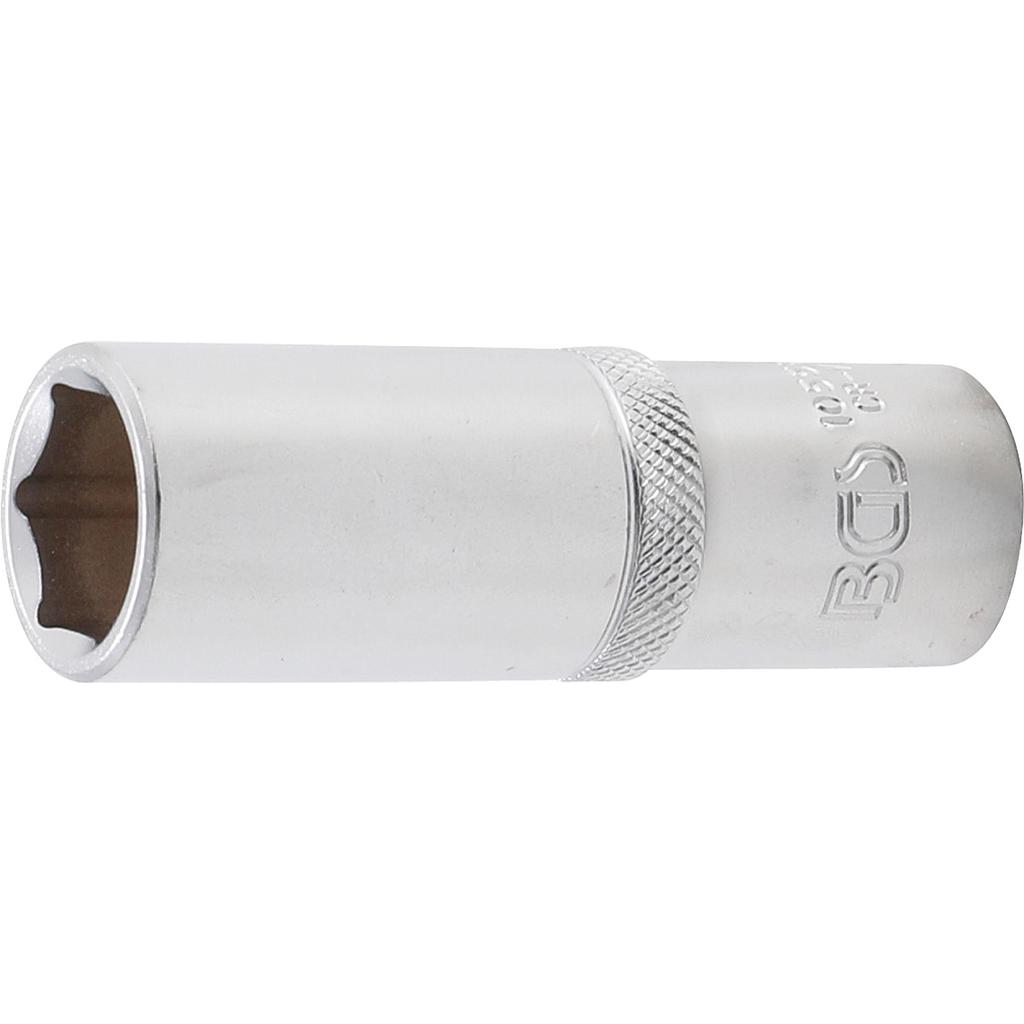 Steckschlüssel-Einsatz Sechskant, tief | Antrieb Innenvierkant 12,5 mm (1/2&quot;) | SW 18 mm