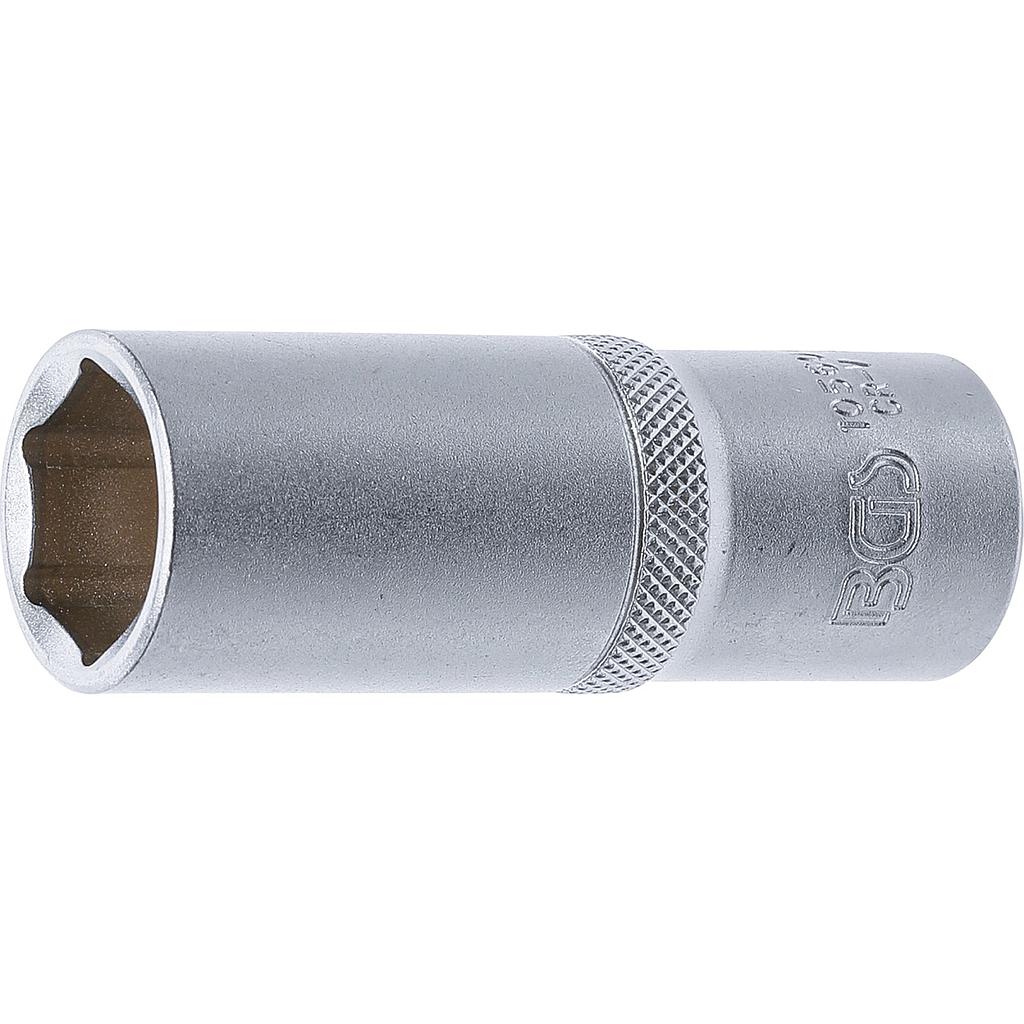 Steckschlüssel-Einsatz Sechskant, tief | Antrieb Innenvierkant 12,5 mm (1/2&quot;) | SW 20 mm